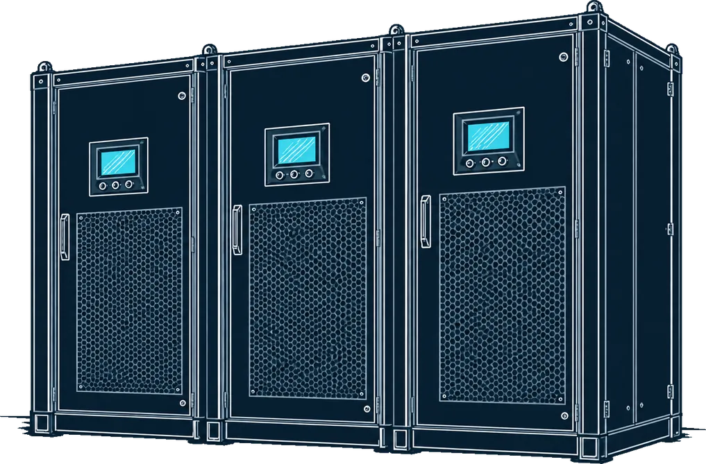 Drawing of UPS cabinets